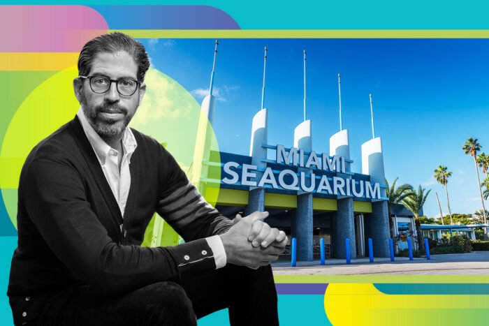 Terra Group CEO David Martin and the former Seaquarium site on Virginia Key