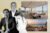 Fortune International Group's Edgardo Defortuna, KAR Properties' Shahab Karmely and Alan Faena with Renderings of a penthouse at Faena Residences