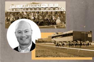 Hawthorne president Tim Carey and the Hawthorne race course