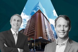 Brandywine’s Jerry Sweeney and Hines' Global Co-Head of Investment Management Alfonso Munk with 405 Colorado