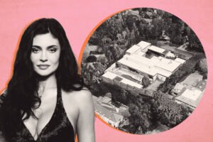 Kylie Jenner with 145 North Mapleton Drive aerial