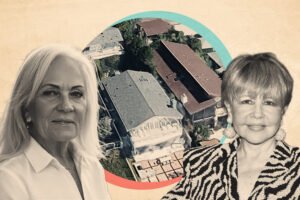 Kathryn Bentzen of Coldwell Banker Realty, an aerial of 30810 Broad Beach Road in Malibu and Pia Zadora