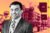 Siman Enterprises' Homan Siman with a street view of the Mosaic, a six-building retail property in downtown Long Beach
