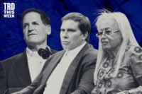Mark Cuban, Patrick Dumont and Miriam Adelson