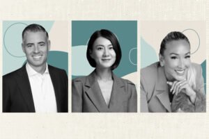 Gian Rodriguez of Kurv Industrial, Vicky Ban of Savills and Regina Sotomayor of Serhant