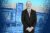 Bank OZK CEO George Gleason with the Bank OZK headquarters at 18000 Cantrell Road in Little Rock, AR
