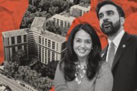 NYCHA's Lisa Bova-Hiatt and Mayor Zohran Mamdani with Linden Houses