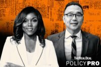 New York City Council member Farah Louis and New York City Department of Finance Commissioner Richard Lee