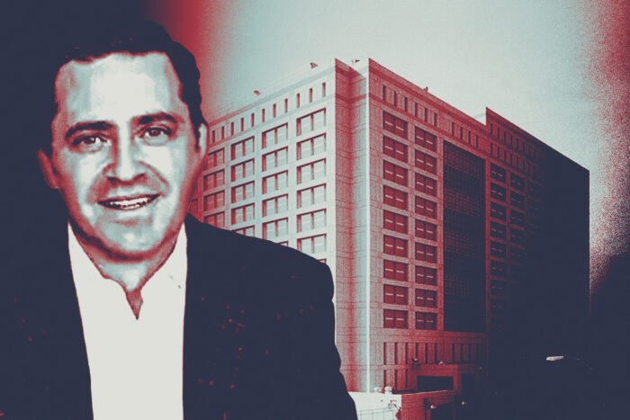 Jared Solomon with the Metropolitan Detention Center in Brooklyn