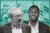 Related Ross' Stephen Ross and Trè Bèl Housing Group's Jonathan Vilma with 3600 North Australian Avenue, 1111 36th Street and rendering of Broadway Apartments