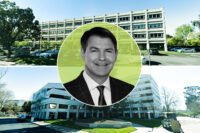 Peninsula Land & Capital CEO Roger Fields with 2001 and 2005 Gateway Place in San Jose