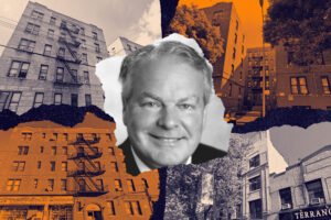 Prana Investments' Neil McKinnon with 3021 Holland Avenue, 1694-1698 Selwyn Avenue, 4188 Barnes Avenue, and 689 East 187th Street