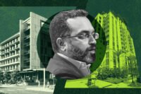 Rishi Kapoor with rendering of Urbin Miami Beach project and Villa Valencia condominium