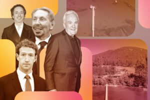 Sergey Brin, Mark Zuckerberg, Larry Ellison and Larry Ruvo with Shakespeare Ranch