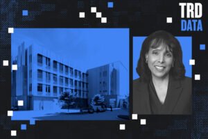 JPS’ Dr. Karen Duncan with rendering of Central Utility Plant