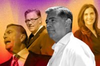Rick Caruso, Jeff Worthe, Xavier Becerra and Angela Aman