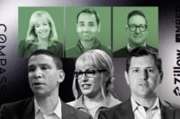 Compass' Robert Reffkin and Fran Broude; MRED's Rebecca Jensen and Chris Haran; Zillow's Jeremy Wacksman and Errol Samuelson