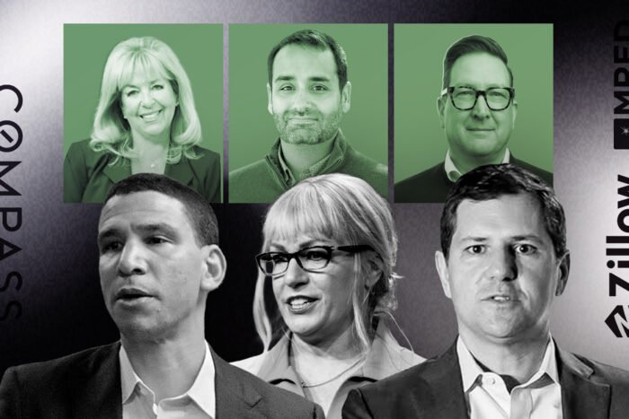 Compass' Robert Reffkin and Fran Broude; MRED's Rebecca Jensen and Chris Haran; Zillow's Jeremy Wacksman and Errol Samuelson